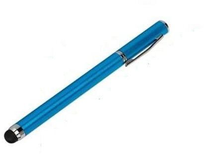Blue Metal Ball pen with capacitative Touch Screen Stylus Apple, Samsung, Sony, HTC, Nokia, LG