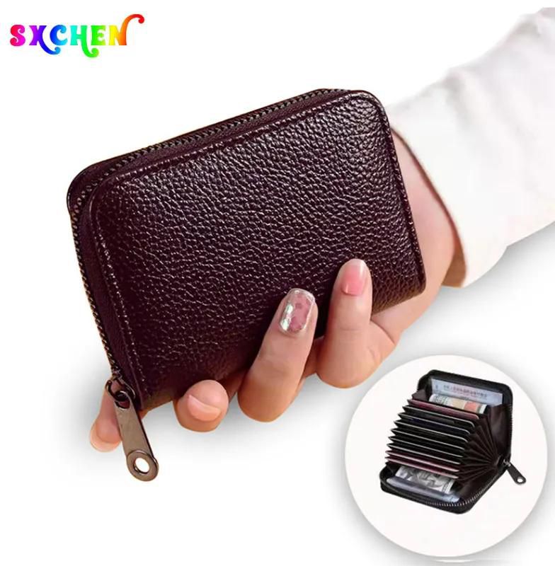 SXCHEN Women's Bags Wallets & Holders  The New Card Bag Female Small and Exquisite Anti -magnetic Anti -theft Card Set Men's Multi -card Position Large -capacity Bank Card Set Fash