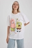 Defacto Woman Oversize Fit Knitted Short Sleeve T-Shirt