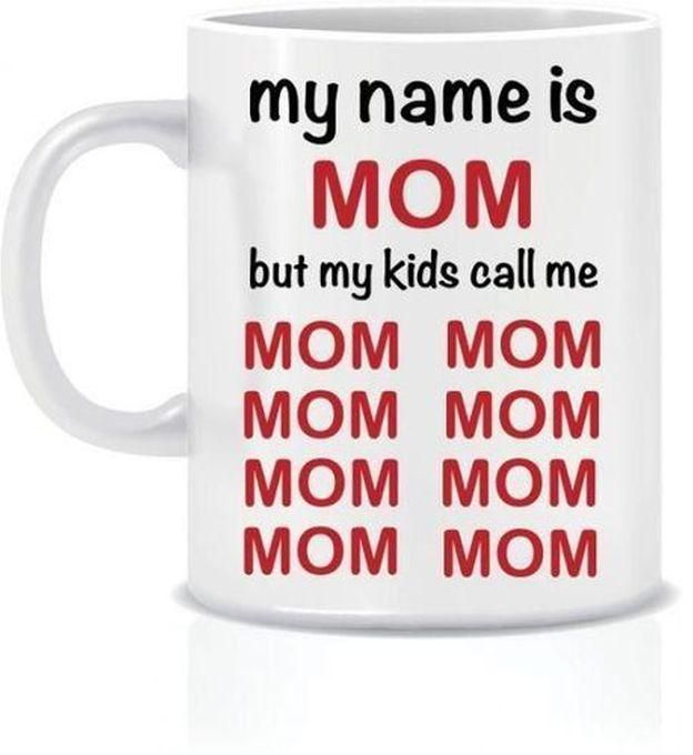 Papeyone My Name Is Mom Ceramic Mug