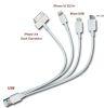Gizm 4 in 1 Cable Multi USB Charger Adapter Charging Cable Connector and Micro USB for iPhone 6/6 Plus/5/5S/5C