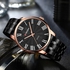 Curren 8422 Black RoseGold Stainless Steel Analog Watch For Men