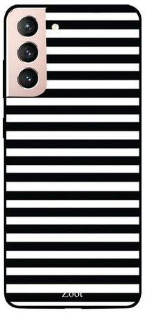 Printed Skin Case Cover -for Samsung Galaxy S21 Black/White Black/White