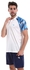 Diadora Sports Men Polo Shirt - White/Blue