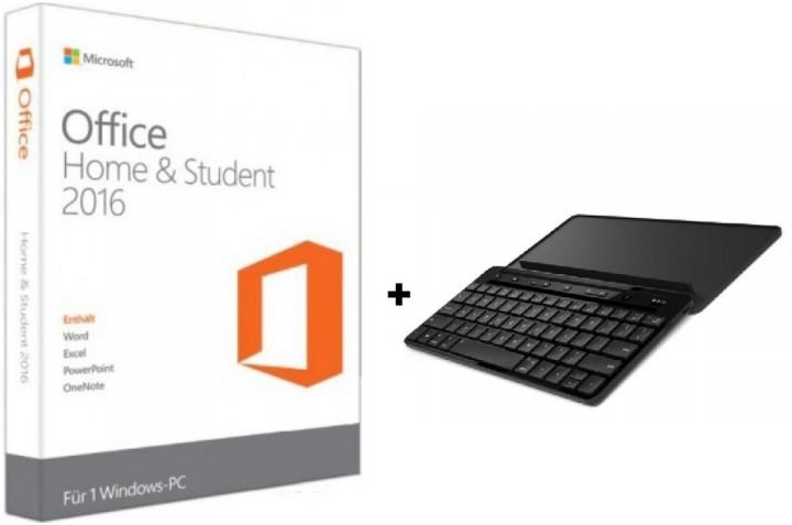 Microsoft 79G04365 Office Home & Student Software 2016+P2Z00022 Universal Mobile Keyboard