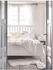 HEMNES Bed frame - white stain/Lindbåden 160x200 cm