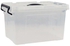 Storage Box With Handle White/Black 33L