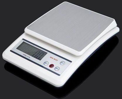 Zoreya 7Kg/1g LCD Electronic Kitchen Scale Digital Scale High Precision Balance-White