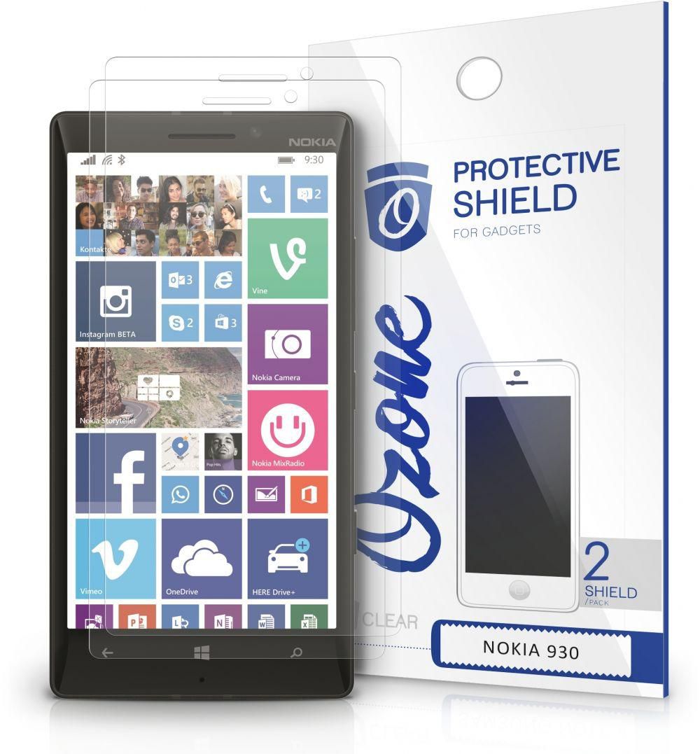 OZONE Crystal Clear HD Screen Protector Scratch Guard for Nokia Lumia 930 ‫(Pack of 2)