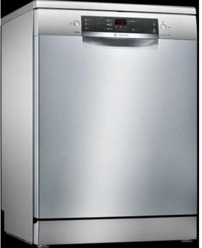 Bosch Dishwasher Series 4 - free-standing - 12 Person - 60 Cm - 5 Programmes - silver inox - SMS45DI10V