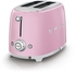 SMEG 2 Slice Toaster 50's Retro Style - Pink