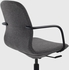 LÅNGFJÄLL Conference chair with armrests - Gunnared dark grey/black