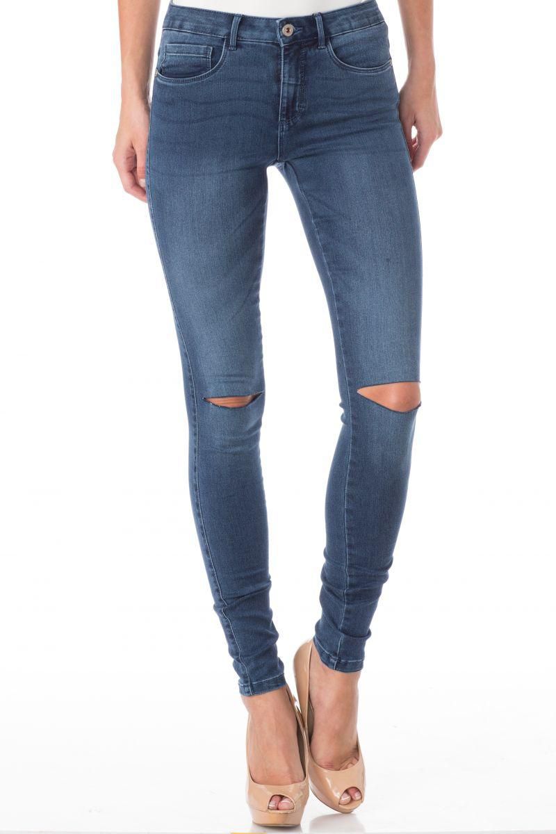 Only Jeans for Women - L x 32L, Medium Blue Denim