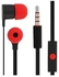 In-Ear Earphones For HTC One/Mini 2 Black/Red