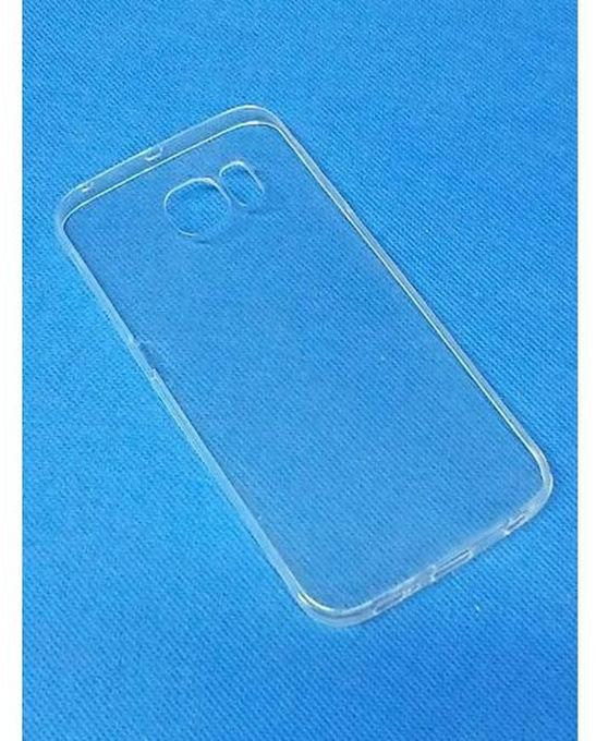 Silicone Back Cover For Samsung Galaxy S6 Edge -0- Transparent