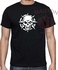 Mauton SPIKY SKULL Printed Shirt-BLACK