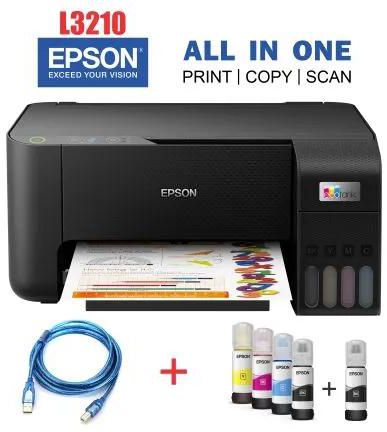 (SPECIAL OFFER) EPSON ECO TANK L3210 A4  3 IN 1 INK PRINTER +FREE A4 PRINTING PAPERS