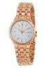 DKNY Park Slope Silver Dial Rose Gold Strap Women's Watch