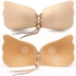 Backless And Strapless Silicone Bra Cup - Beige