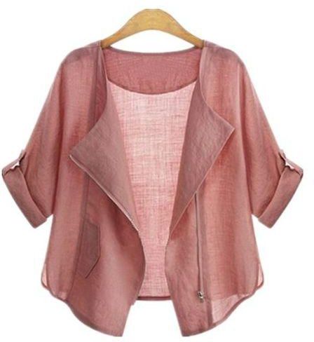 Generic Summer Fashion Plus Size Clothing Cardigans Casual Female Blouses And Shirts For Women Sun Protection Kimono Tops -pink nice