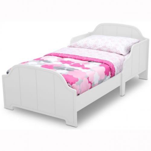 Mysize Toddler Bed With Free Mattress - White
