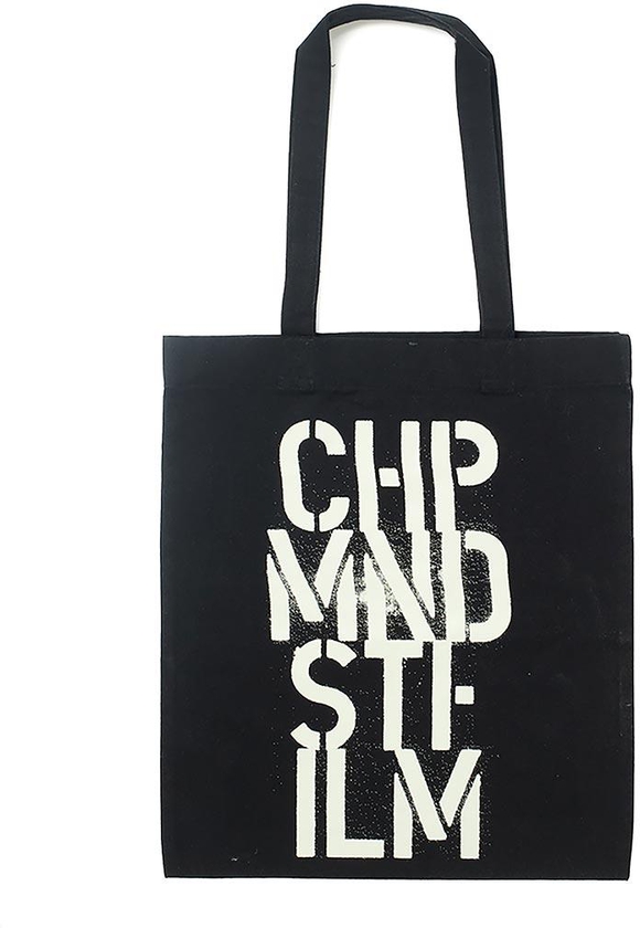 Cheap Monday Tote Bag with Stencil Print - Black