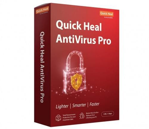 Quick Heal Antivirus Pro - 5 PCs User , 1 Year (DVD)