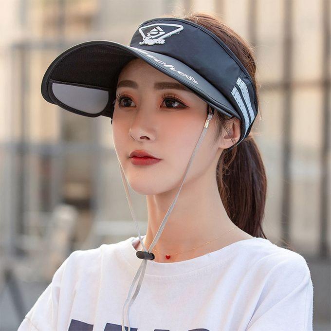 Fashion Sun Virsor Sports Print Sun Hats For Women Wide Brim-MZ7