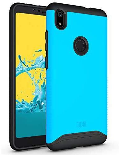ZTE Blade Max 2s Case, TUDIA Slim-Fit Heavy Duty [Merge] Extreme Protection/Rugged but Slim Dual Layer Case for ZTE Blade Max 2s (Blue)