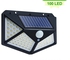 100 LED Solar Interaction Wall Lamp With Motion Sensor Lights -Black