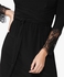 Black Lace Trim Dress