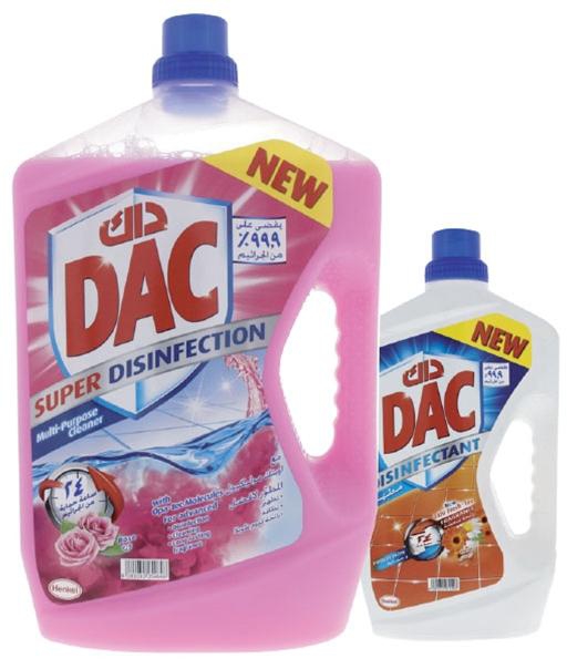 Dac Disinfectant Multi Purpose Cleaner Assorted 3 L + 1.5 L