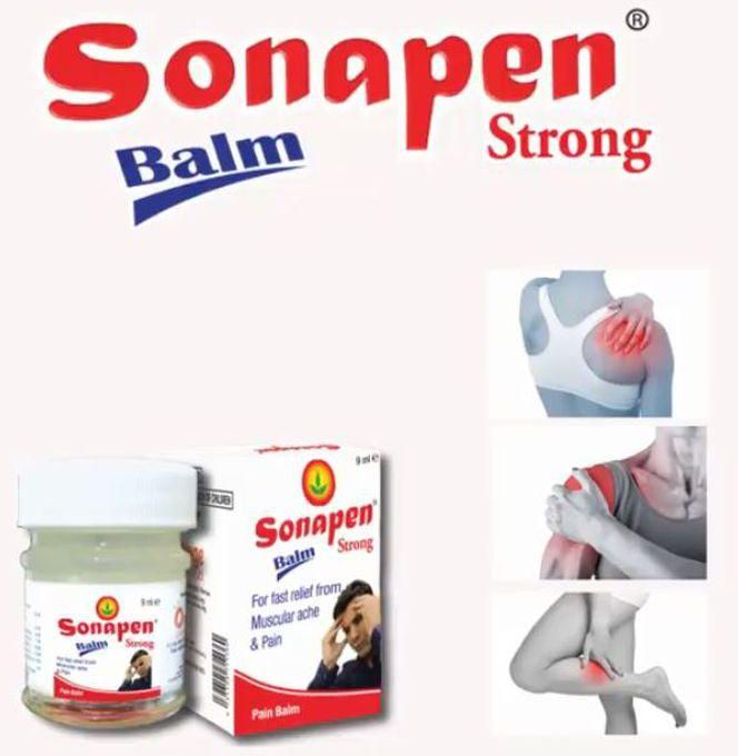 Orange Sonapen Fast Relief From Muscular Ache & Pain Strong Balm
