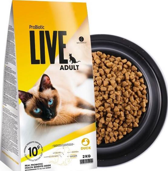 Probiotic Live Cat Dry Food Adult Duck 2kg