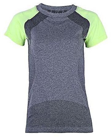 Generic Female Sports Elastic Quick Dry Fitness Tight Yoga Shirt - Yellow