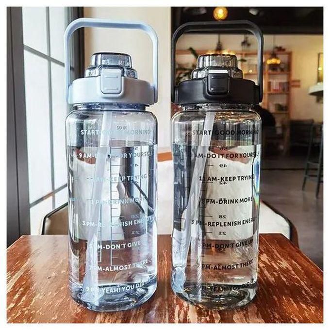 2 Liters Water Bottle Motivational Water Bottle(1 Bottle).