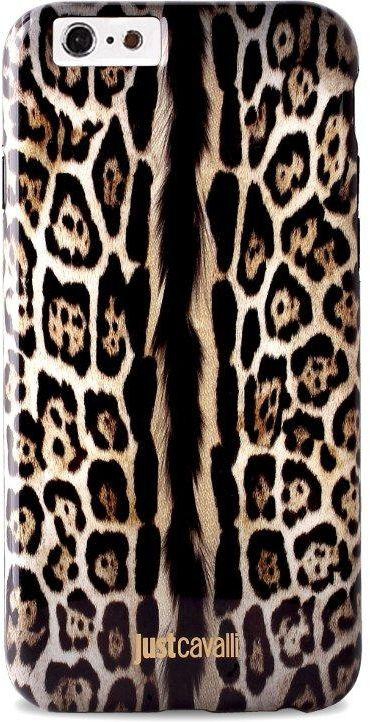 Puro Single Stripe Leopard Back Cover for Apple iPhone 6 - Black and White