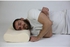 Memory Foam Spine Neck Neck Pillow - White