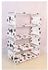 Generic 5 Tiers Portable Shoe Rack - Spotted White Red Black
