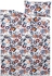 HÖNSGULLÖRT غطاء لحاف و غطاء مخدة - نقش زهور/عدة ألوان ‎150x200/50x80 سم‏