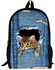 Neworldline 3D Animal Print Cat Dog Backpack Student School College Shoulder Bags B-As Shown