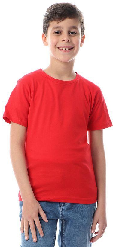 Kubo Boys Solid Basic T-Shirt - Red