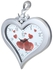 Get Heart-Shaped Plastic Wall Clock, 47×53 cm - Silver with best offers | Raneen.com
