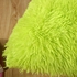 Throw Pillow Fluffy Pillowcase 18'' X 18'' - Green.