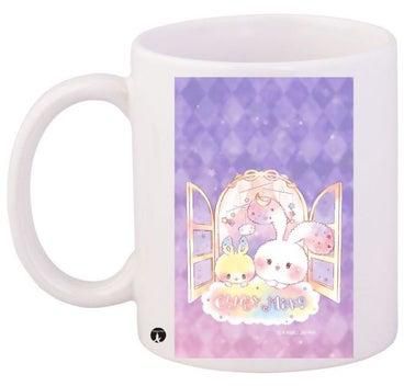 Cartoon Printed Coffee Mug White/Purple/Pink