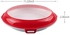 2-Piece Food Preservation Tray With Lid Red/White 11.22x2.36inch