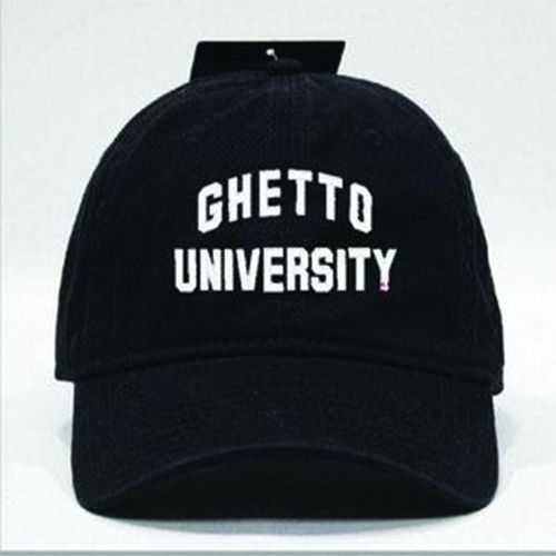 Ghetto Uni Baseball Face Cap-Black