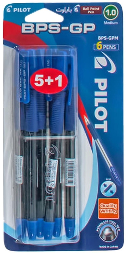 Pilot BPS-GP Ballpoint Pen Blue 1mm 6 PCS