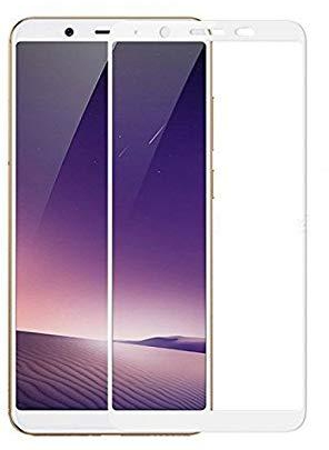 Bdotcom Full Covered Curved Tempered Glass Screen Protector for Vivo Y71 (White)