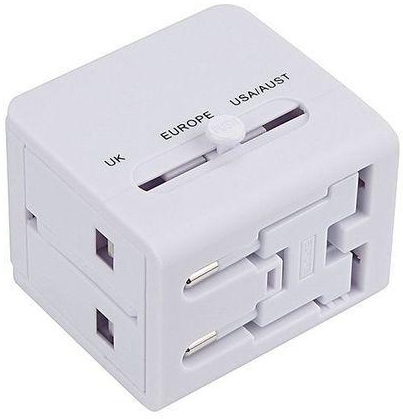 Generic Equivalentt World Universal Travel Adapter With Dual USB Con
